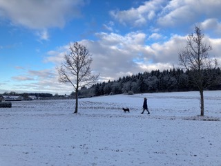 Spaziergänger seitlich